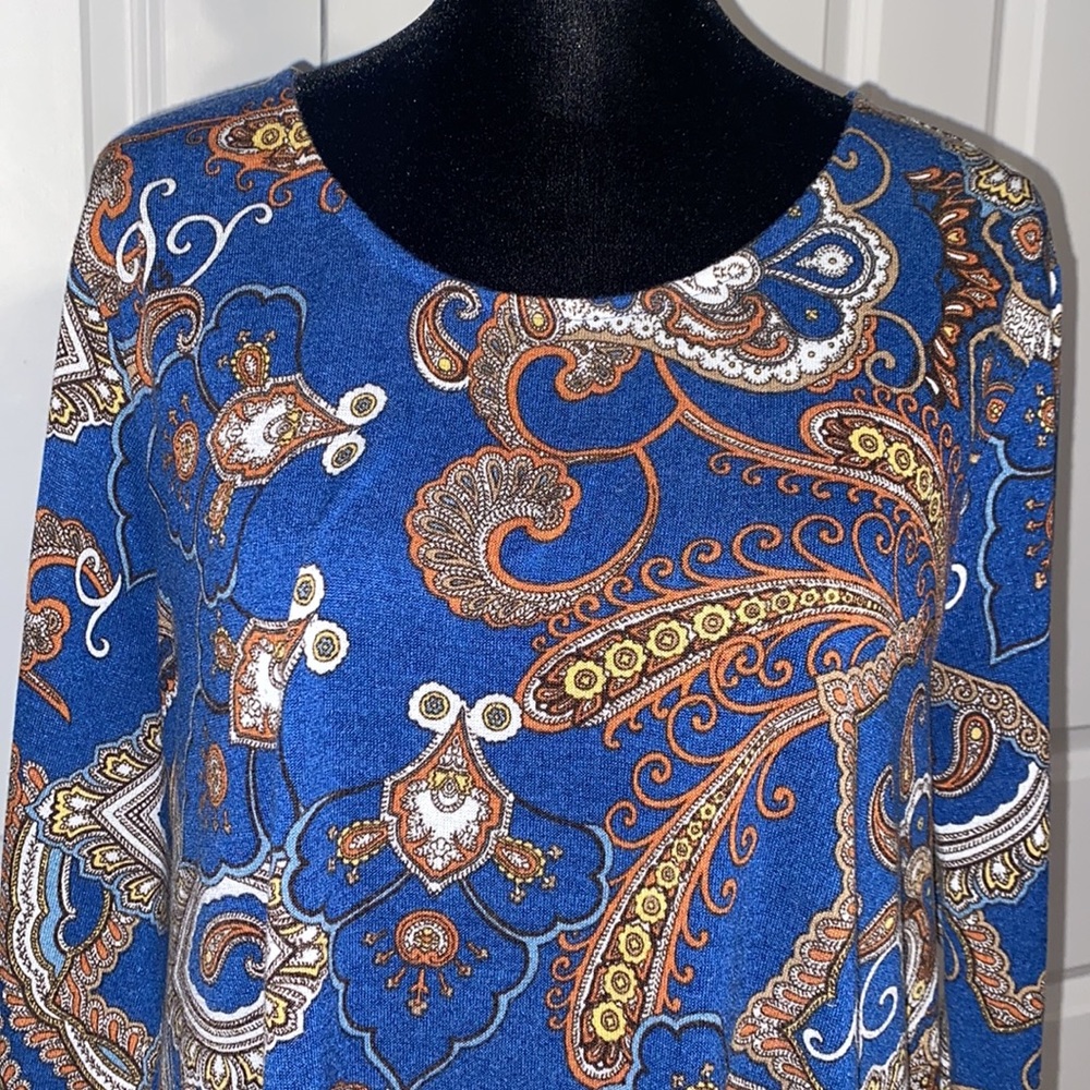 Chico’s Paisley Design Sweater 16 (Chico’s size 3)